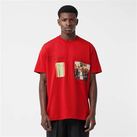 burberry montage print cotton oversized t shirt|Burberry Montage Print Oversized T.